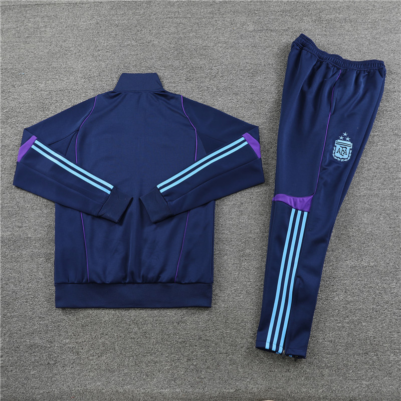 2022 Argentina Blue Long Pull Jacket Training Wear