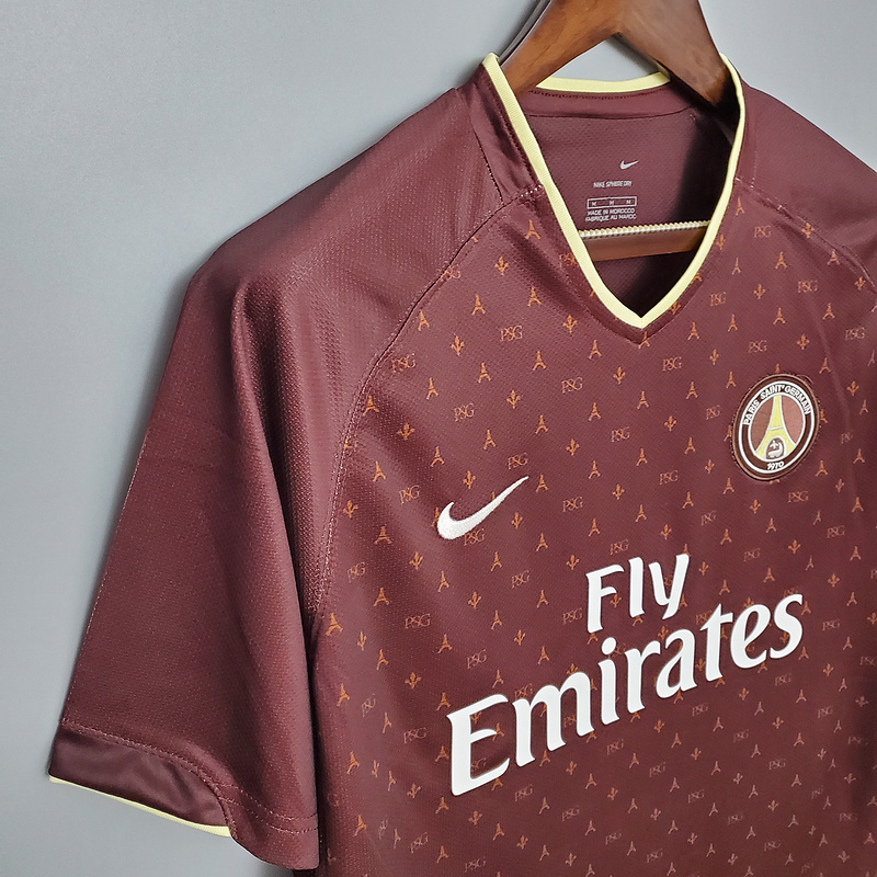 Retro 06-07 PSG Away Red   Football jersey retro