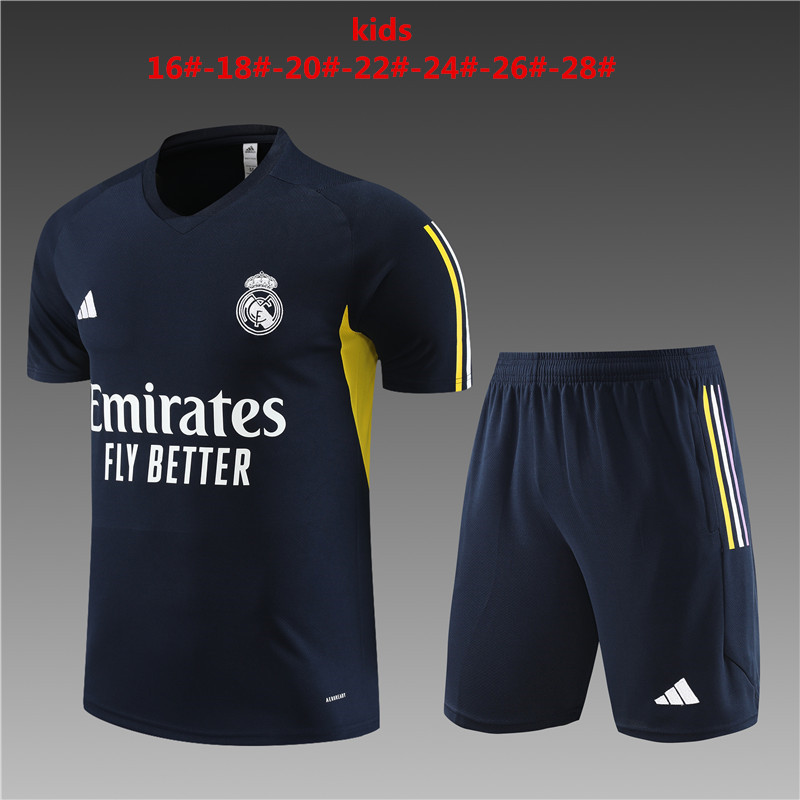 23-24 Real Madrid training short-sleeved suit