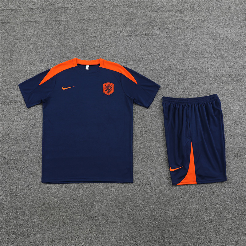 24-25 Short Sleeve Training Jersey Dutch Royal Blue