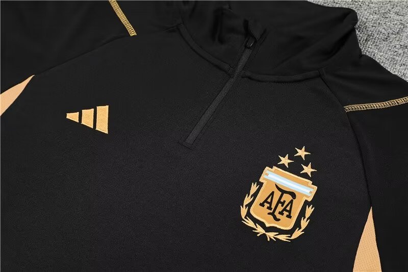 2023/2024 Argentina half training uniform black jersey set