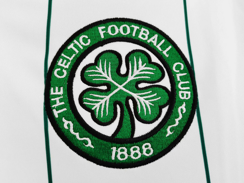 retro 1984-86 Celtic away white football jersey retro