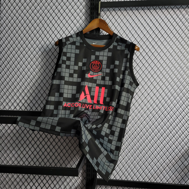 2022 PSG Black Tank Top Training Wear