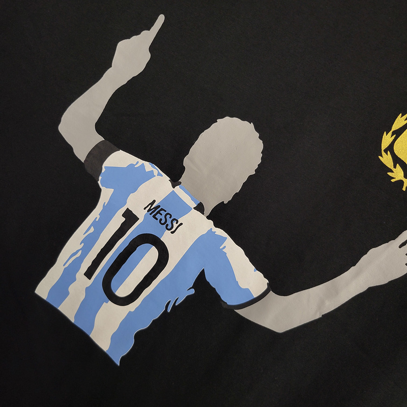 2023 Argentina black casual shirt