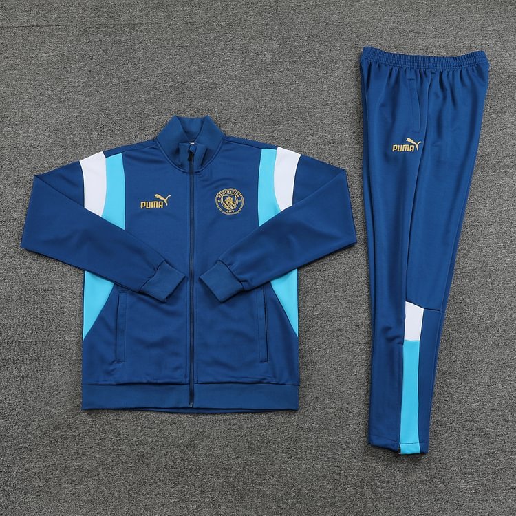 23-24 Manchester City 01 sapphire blue jacket suit