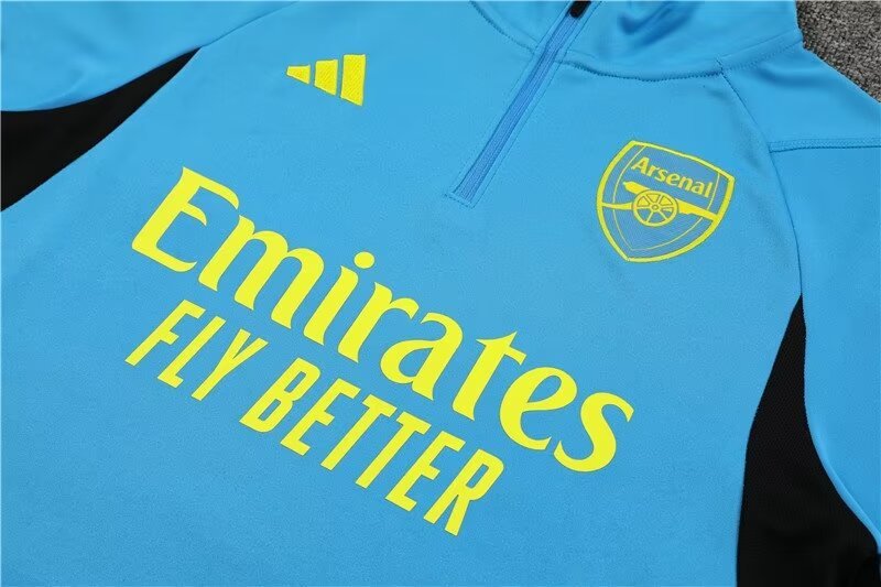 2023/2024 Arsenal Training Wear Light Blue Football Shirt 1:1 Thai Quality Suit?