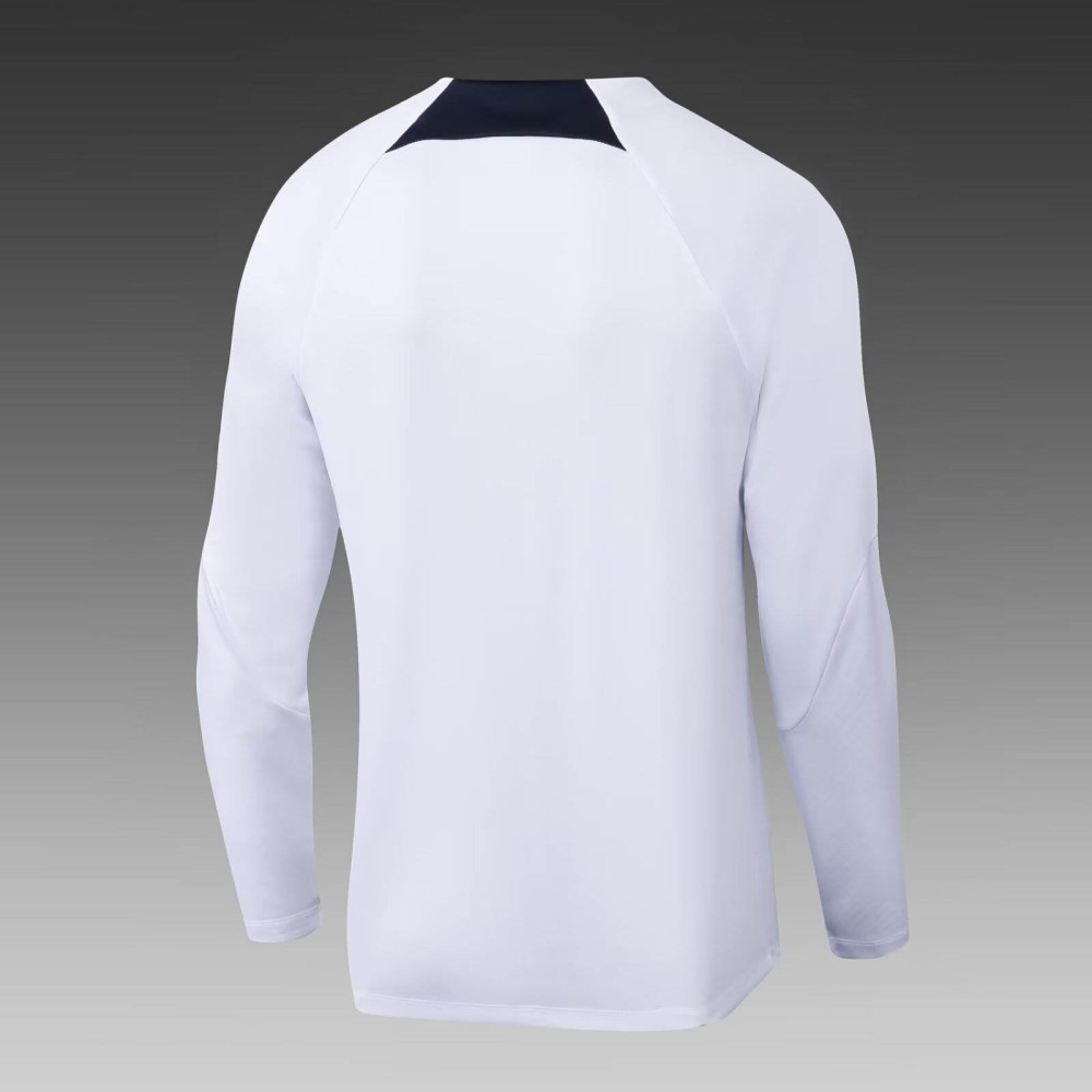 2022/2023 Psg Paris Saint-Germain Half-Pull Training Suit White Set