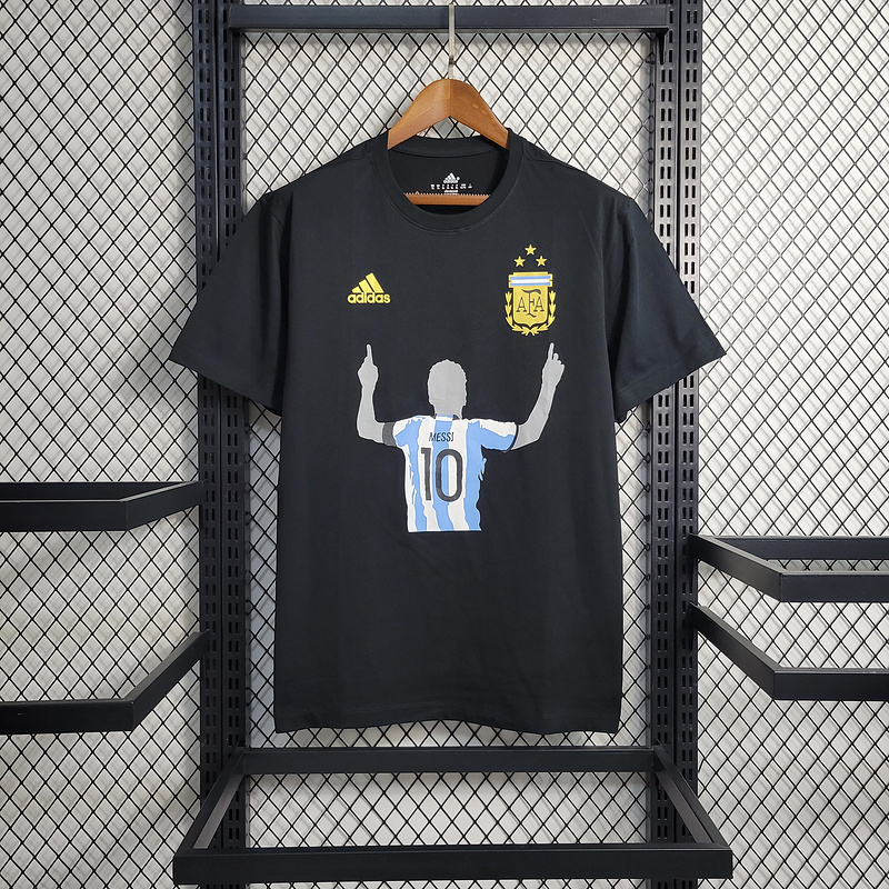 2023 Argentina black casual shirt
