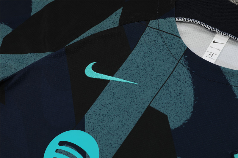 23-24-Short-sleeved training uniform Barcelona royal blue [camouflage style]