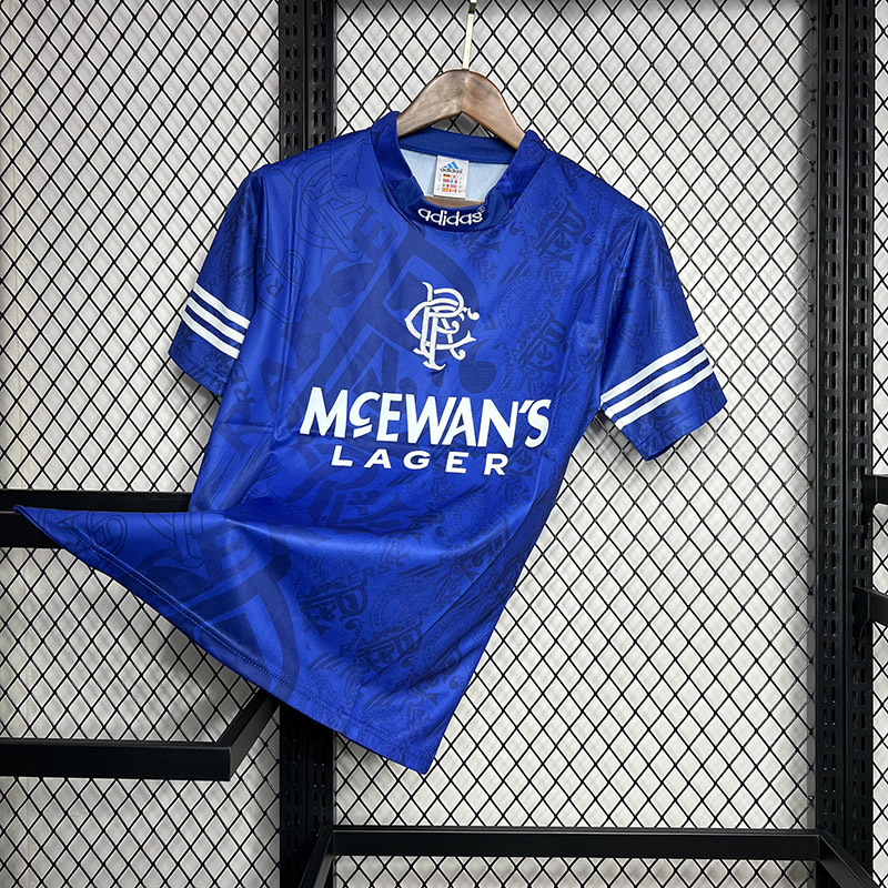 Retro 1994-96 Rangers Home football jersey Retro