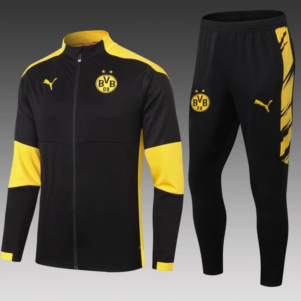 2020-2021 Borussia Dortmund Jacket Sportswear Black Suit