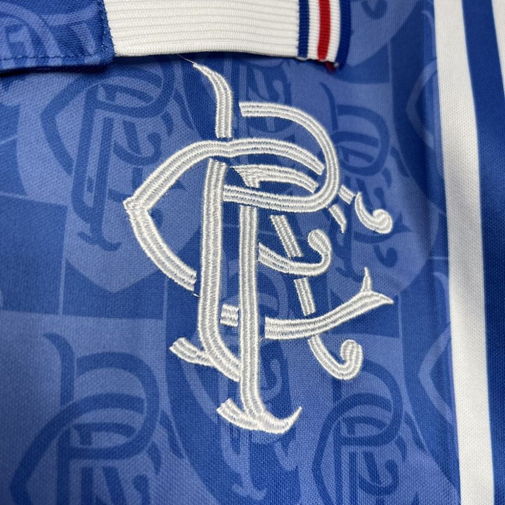 Retro 1996-97 Rangers Home football jersey Retro