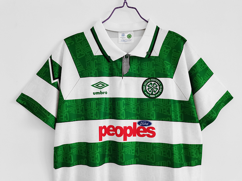 Retro 1991-92 Celtic Home football jersey retro
