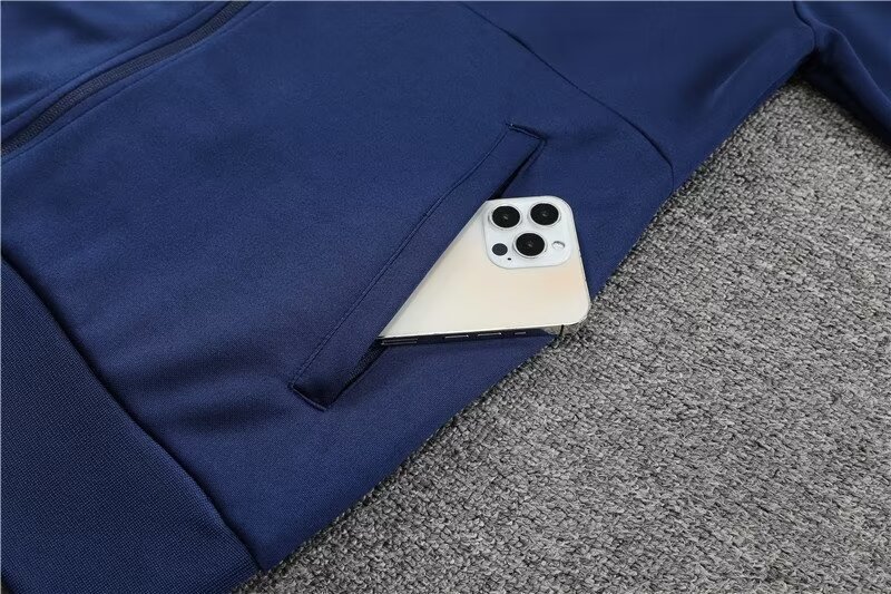 2022/2023 French long pull-up coat royal blue suit