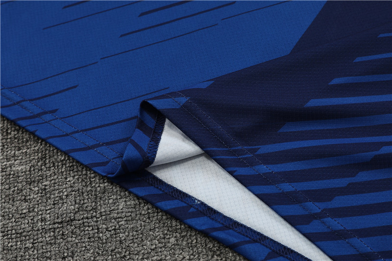 23-24-Short-sleeved training uniform Barcelona blue [camouflage style]