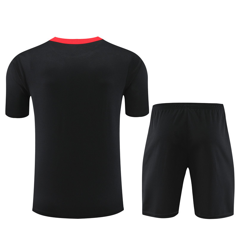 24-25 Short Sleeve Training Jersey Portugal Black