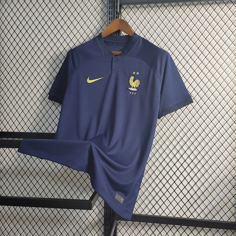 2022 France home Mbappe #10 Griezmann Coman Kante BENZEMA GIROUD Football Jersey