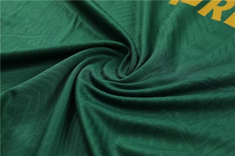 2023-2024 Player Version Portugal Half Pull Training Wear Green Football Shirt Set
