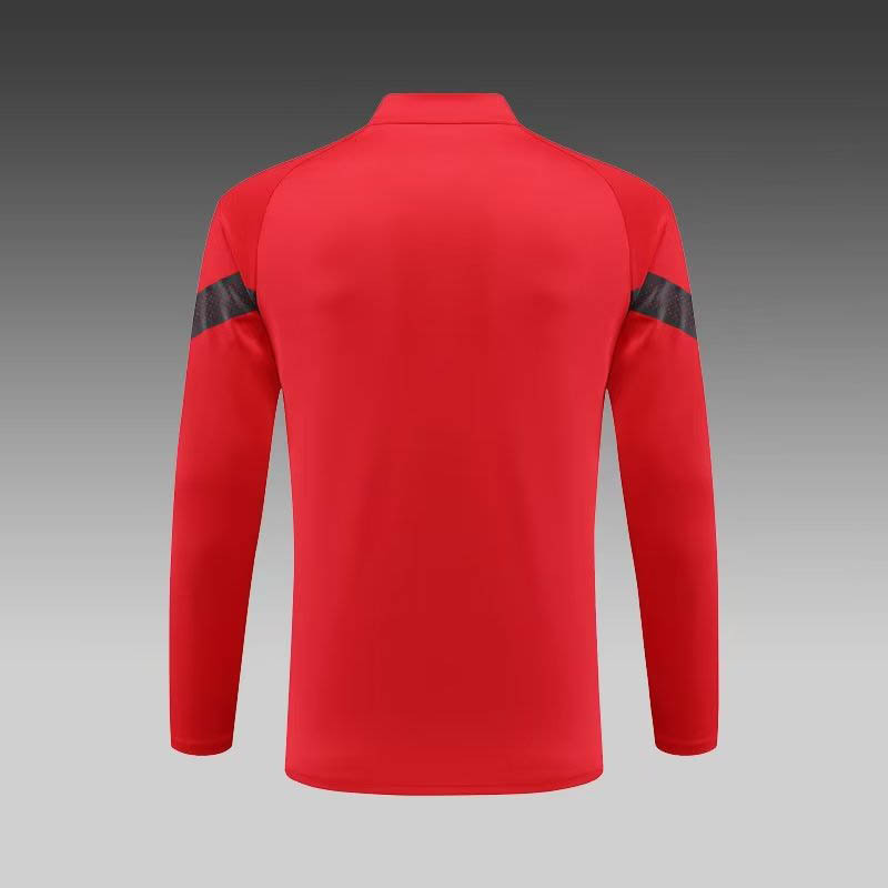 2022/2023 AC Milan Half-Pull Training Suit Red Soccer Jersey 1:1 Thai Quality Set