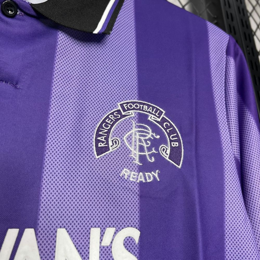 Retro 1994-95 Rangers European Third away football jersey Retro
