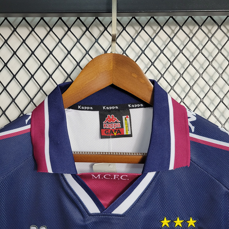 Retro 1997-98 Manchester City away   Football jersey retro