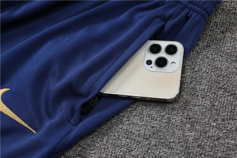 2022/2023 French half-pull training uniform white football shirt suit