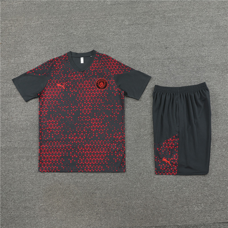 23-24 Manchester City short-sleeved training suit