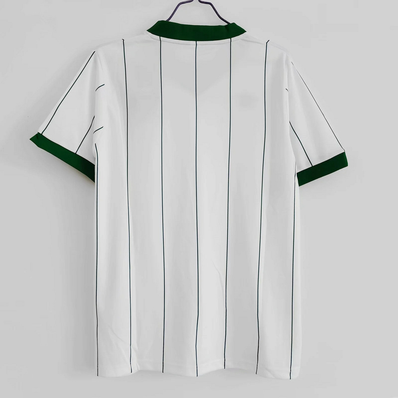 retro 1984-86 Celtic away white football jersey retro