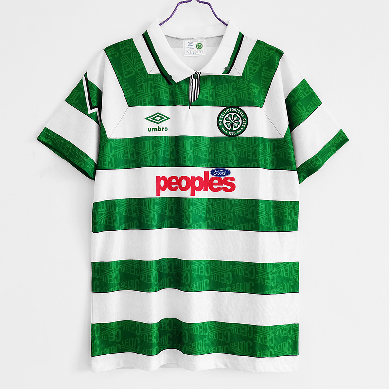 Retro 1991-92 Celtic Home football jersey retro