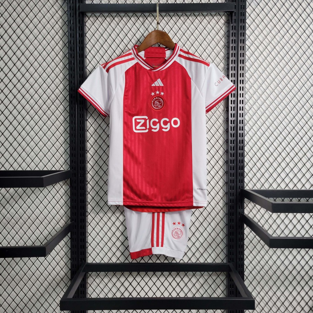 2023-24 Ajax Home Football Shirt 1:1 Thai Quality Kids