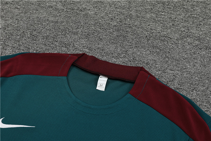 24-25 short sleeve training clothes psg green