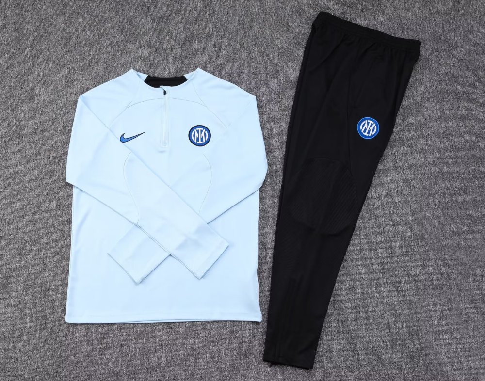 2023/2024 Inter Milan half-pull training suit blue suit 1:1 Thai quality suit