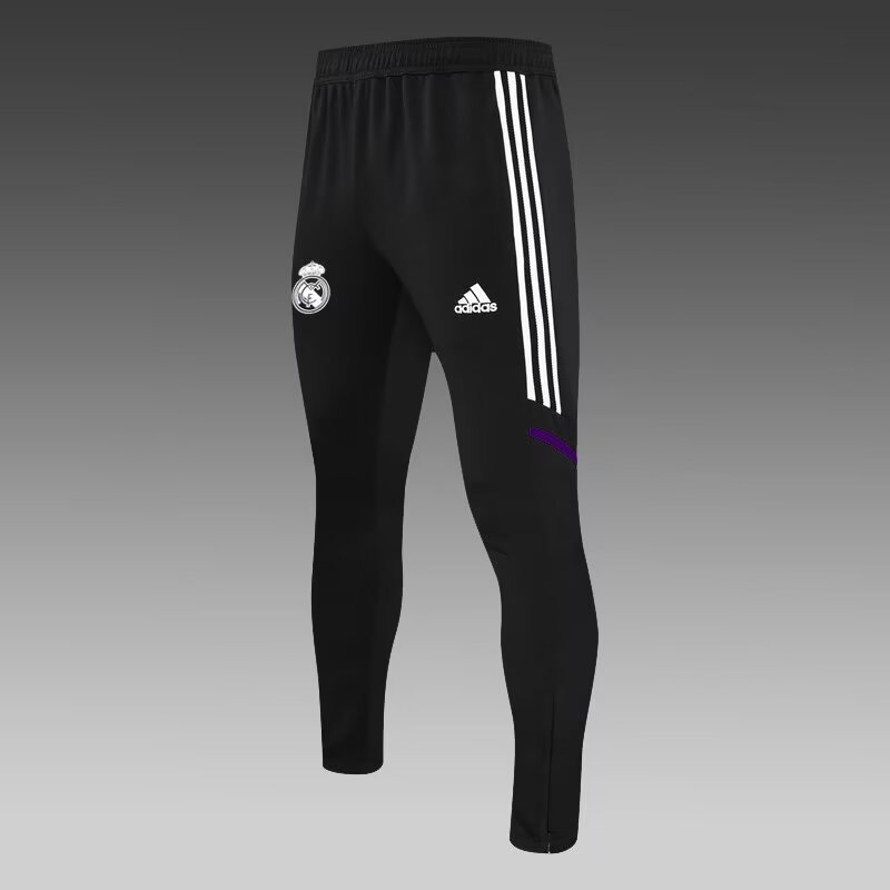 2022/2023 Real Madrid long zipper jacket black with white football shirt set 1:1 Thai quality