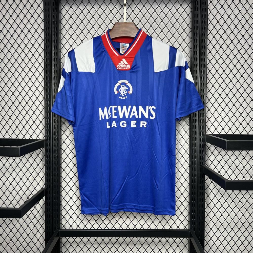 Retro 1992-94 Rangers Home football jersey Retro