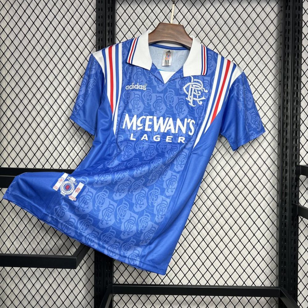 Retro 1996-97 Rangers Home football jersey Retro