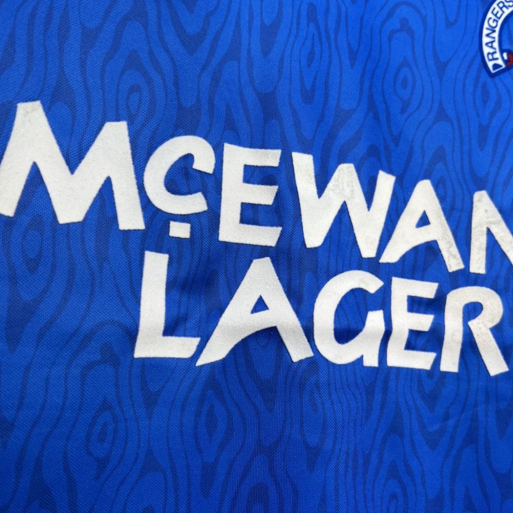 Retro 1990-92 Rangers Home football jersey Retro