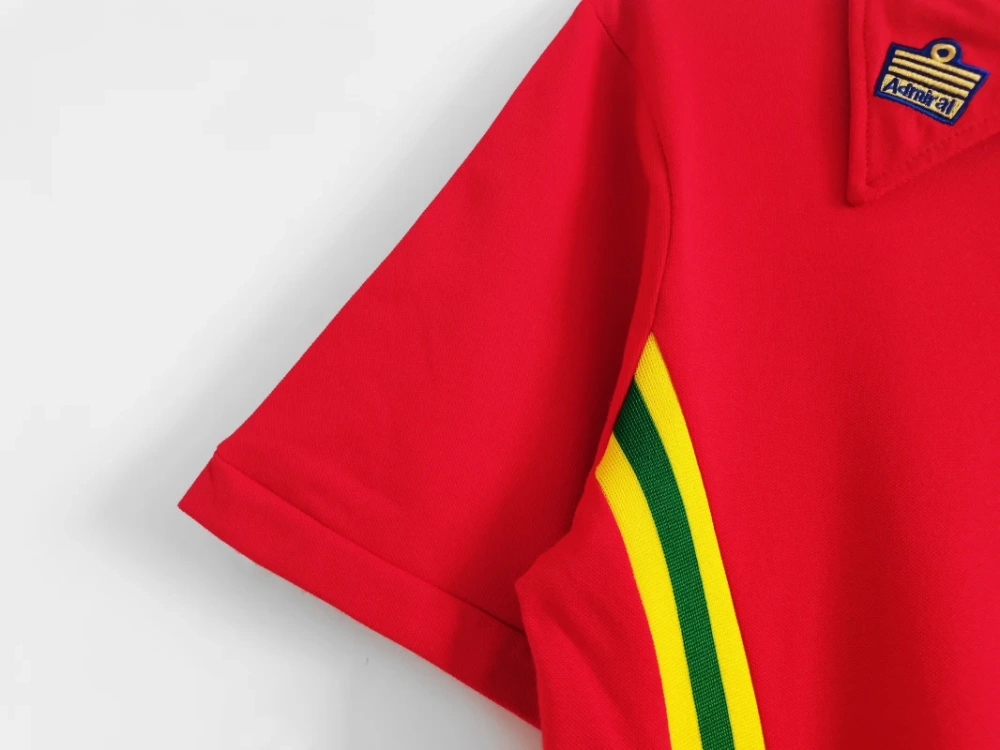 retro 1976-79 Wales home retro football jersey Fan version