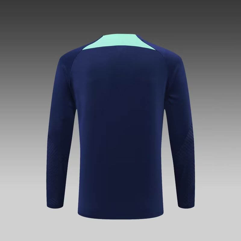 2022/2023 Internazionale Milan Half-Pull Training Suit Royal Blue Football Jersey 1:1  Thai Quality Set