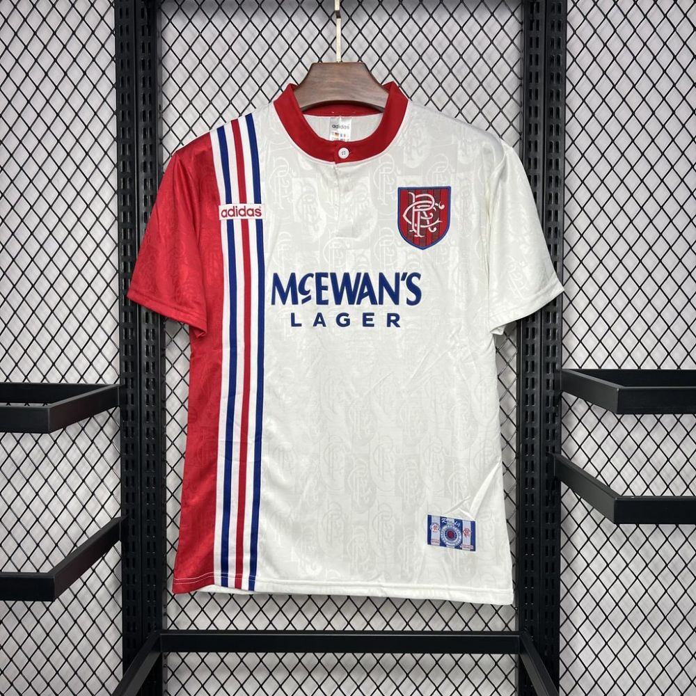 Retro 1996-97 Rangers away football jersey Retro