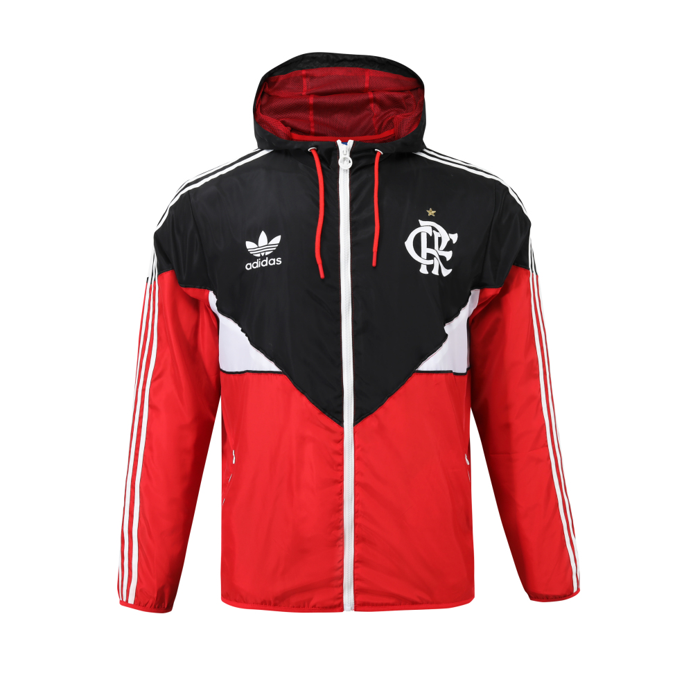 2023 flamengo player hooded windbreaker