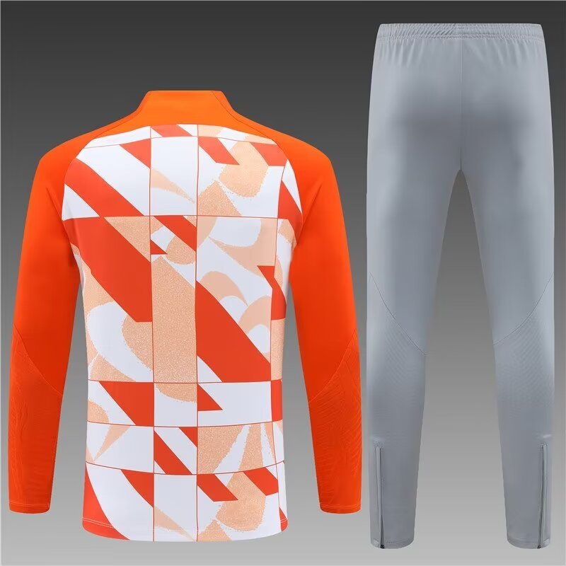 2023/2024 Inter Milan Half Pull Training Wear Orange Suit