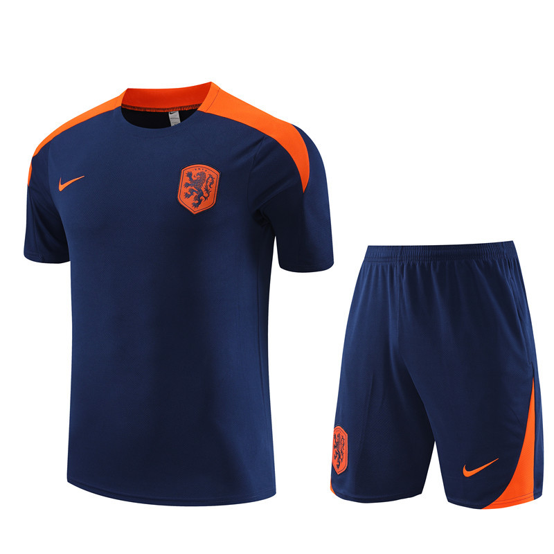 24-25 Short Sleeve Training Jersey Dutch Royal Blue