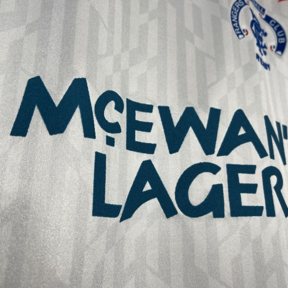 Retro 1990-92 Rangers away football jersey Retro