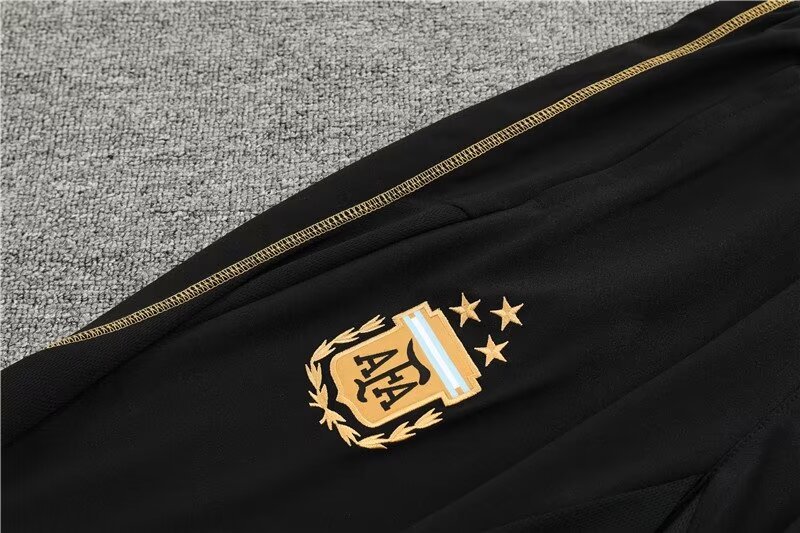 2023/2024 Argentina half training uniform black jersey set