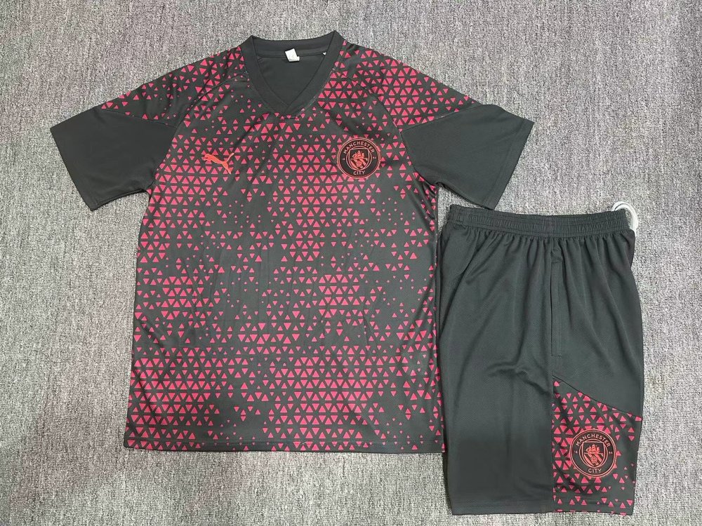 23-24 Manchester City short-sleeved training suit