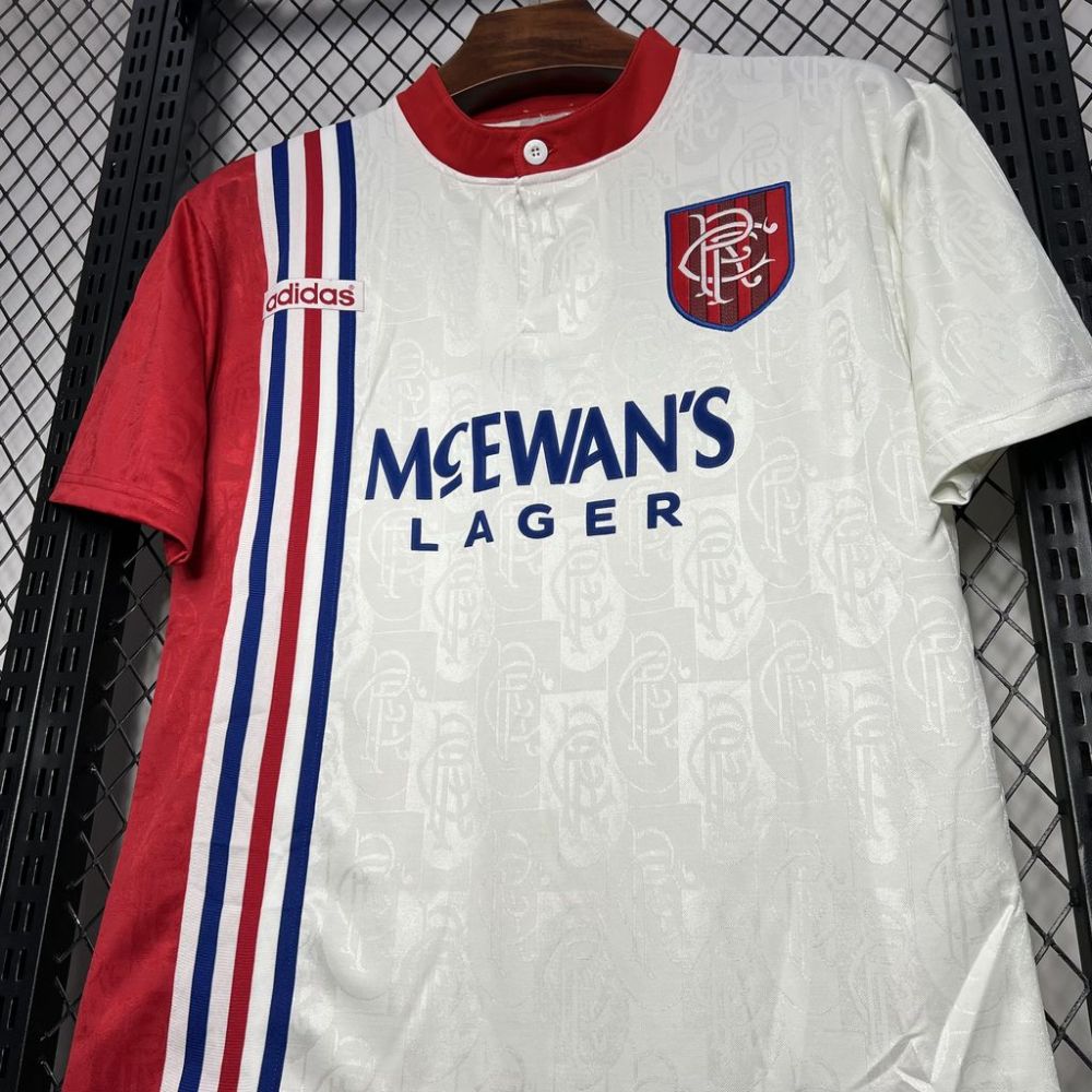 Retro 1996-97 Rangers away football jersey Retro