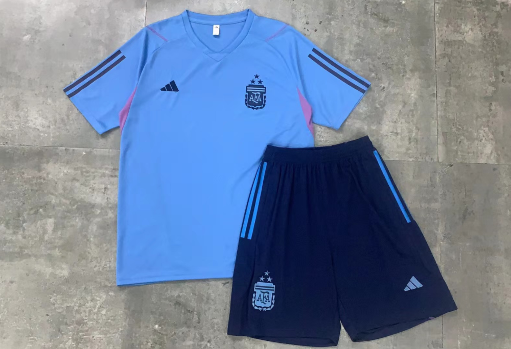 23-24-Argentina short-sleeved training clothes