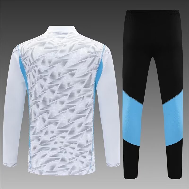 2023/2024 Argentina half-pull training uniform white camouflage jersey set