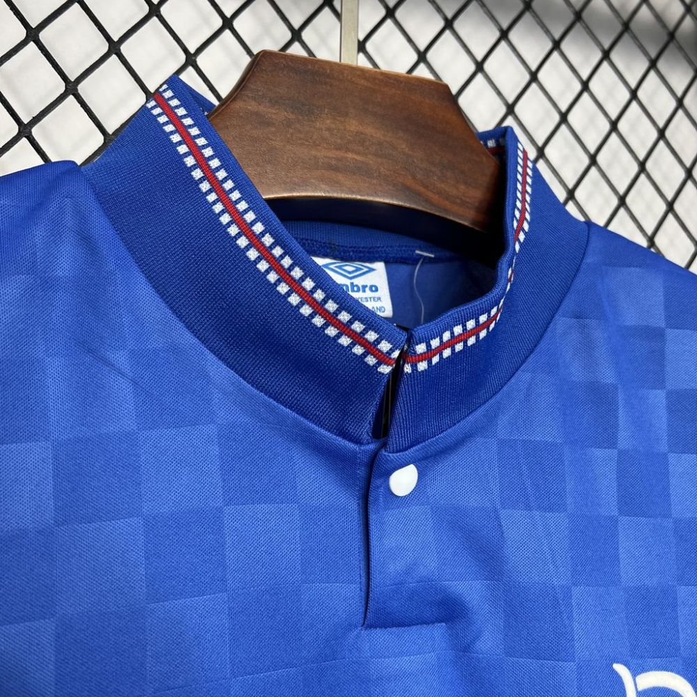 Retro 1987-90 Rangers Home football jersey Retro