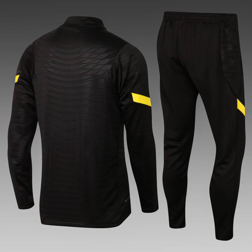 2021/2022 Chelsea Half-Pull Training Suit Black Football Shirt 1:1 Thai Quality Set